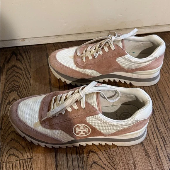 Tory Burch Blush and Cream Sneakers - Picture 3 of 5